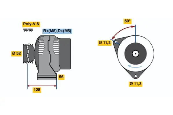 BOSCH 0123510096 Alternator