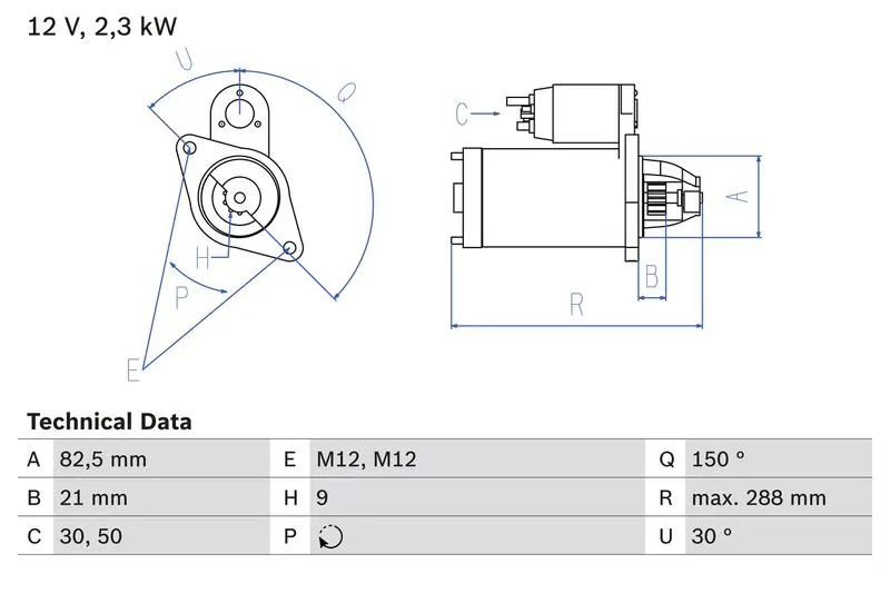 Bosch 0986011150 Стартер