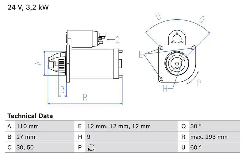 Bosch 0986011160 Стартер