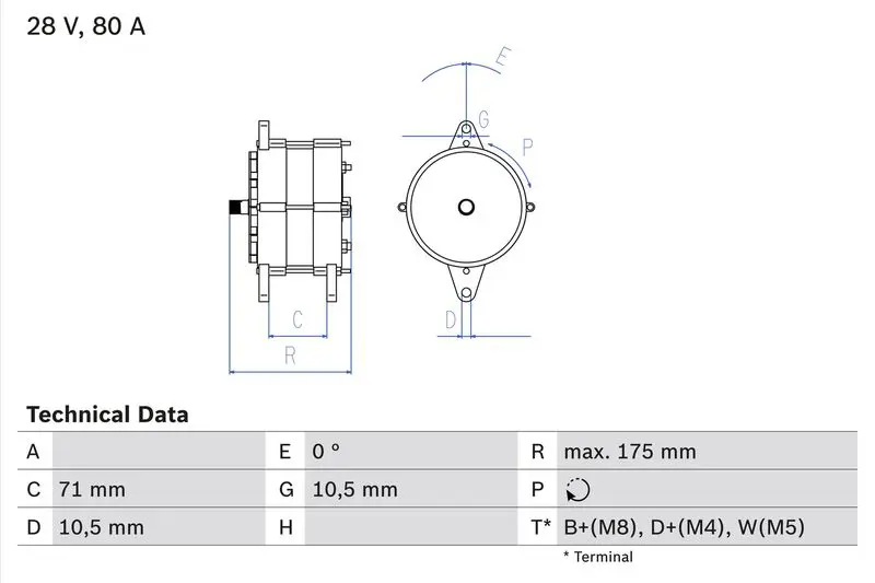 Bosch 0986039340 Генератор
