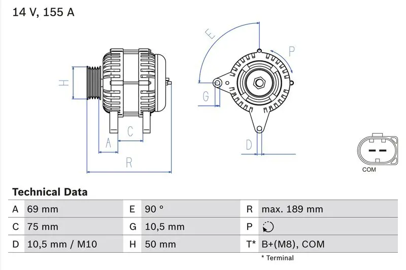 Bosch 0986047400 Генератор