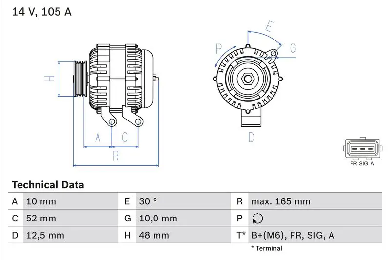 Bosch 0986080440 Генератор