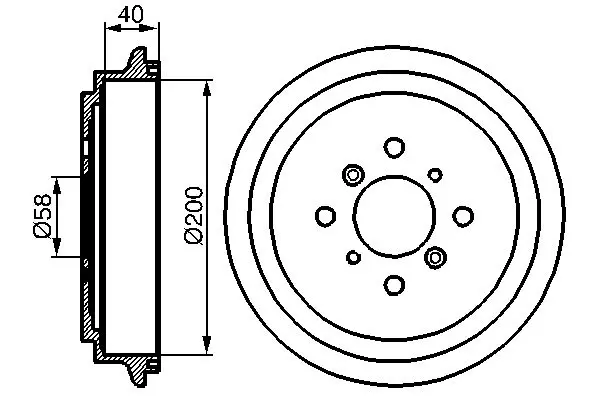 Bosch 0986477141 Барабан тормозной SUZUKI
