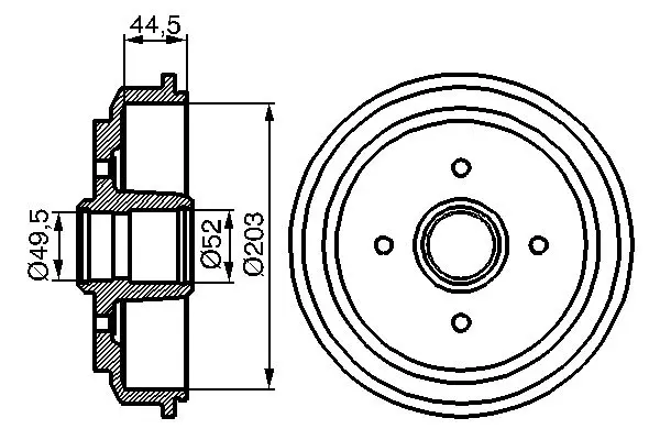 0 986 477 149 Барабан тормозной FORD