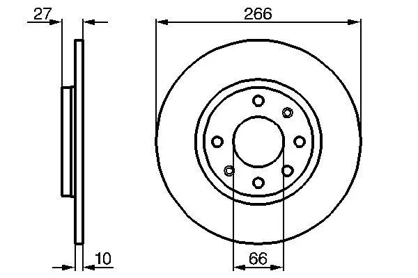 Bosch 0986478090 Тормозной диск