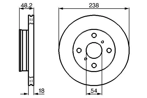 Bosch 0986478385 0 986 478 385 диск тормозной