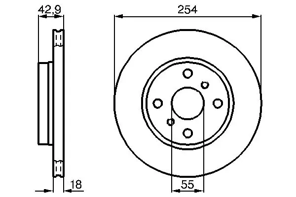 Bosch 0986478585 Диск торм.