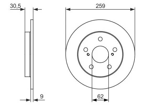 Bosch 0986479765 Диск тормозной