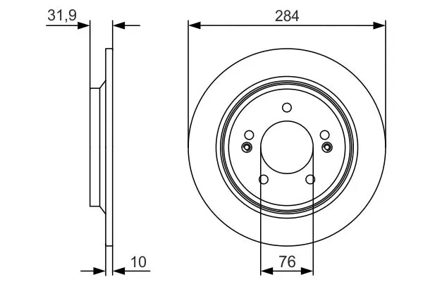 Bosch 0986479V09 Диск тормозной