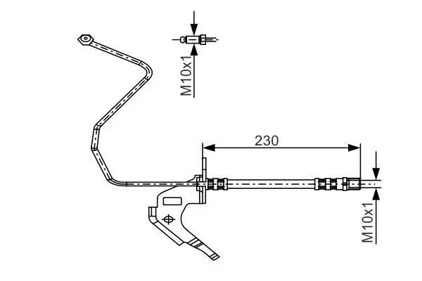 Bosch 1987481162 Тормозной шланг