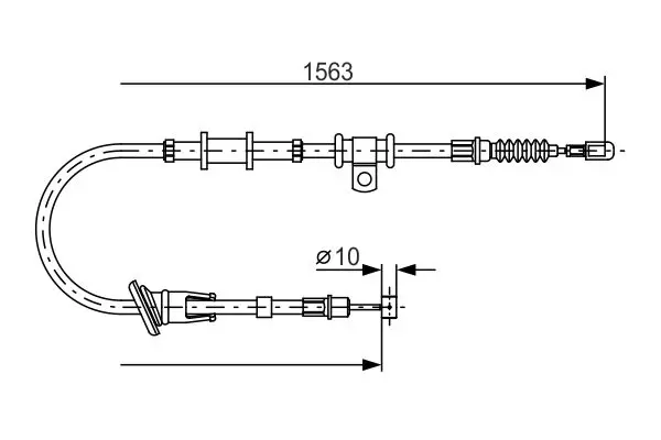 1 987 482 064 Трос стояночного тормоза BOSCH