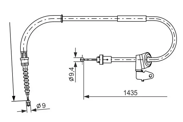 Bosch 1987482230 Тросик ручного тормоза