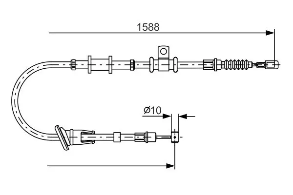 Bosch 1987482246 Трос ручного тормоза