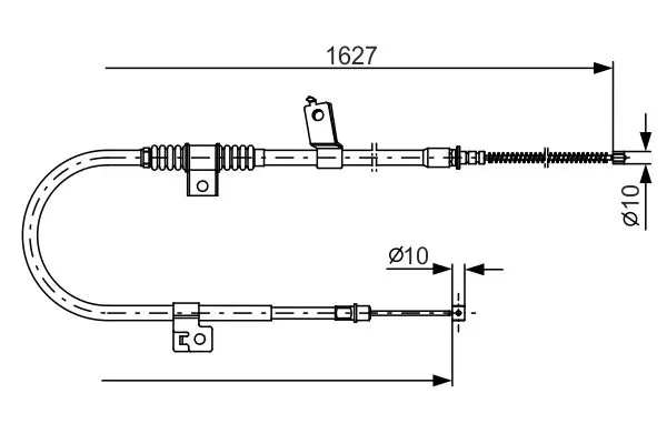 Bosch 1987482274 Трос ручного тормоза R
