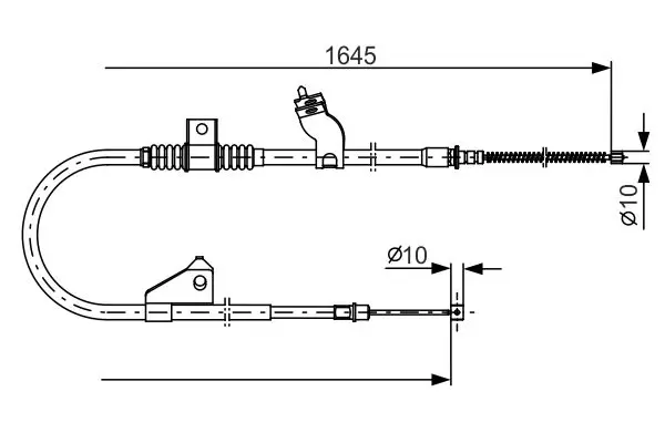 Bosch 1987482275 Трос ручного тормоза BOSCH MMC