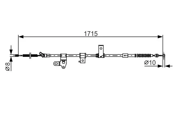Bosch 1987482348 Трос тормозной правый