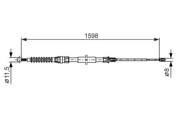 1 987 482 379 ТРОС СТОЯНОЧНОГО ТОРМОЗА