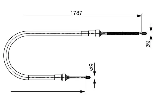 Bosch 1987482410 Трос стояночного тормоза