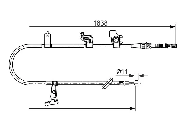 Bosch 1987482465 Трос