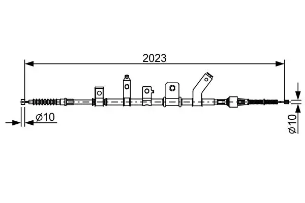 Bosch 1987482515 Трос стояночного тормоза