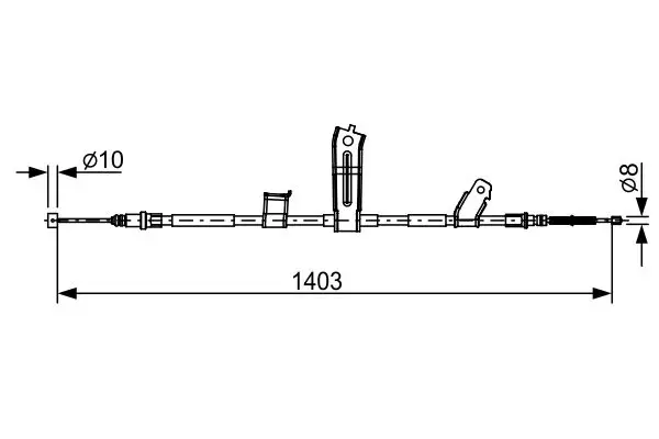Bosch 1987482522 Трос ручного тормоза