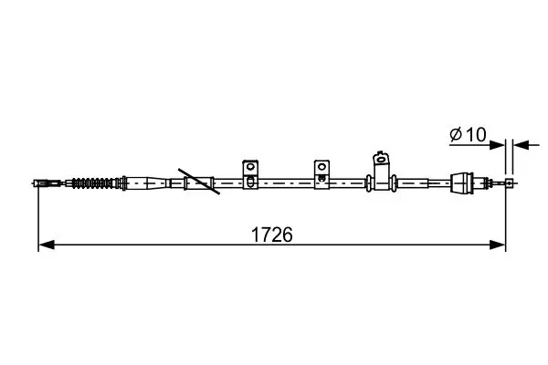 Bosch 1987482618 Трос стояночного тормоза BOSCH