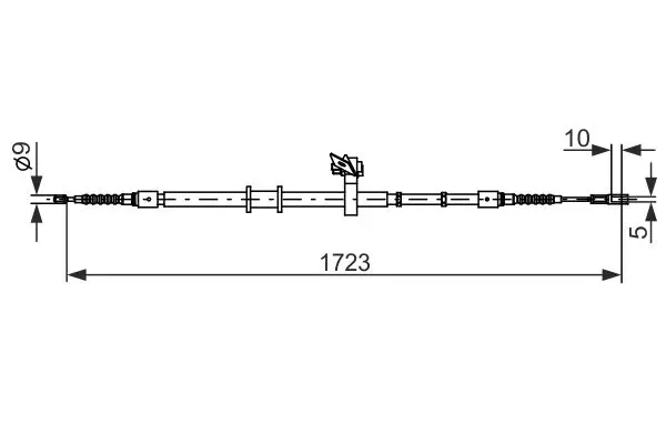Bosch 1987482269 Трос стояночного тормоза AUDI
