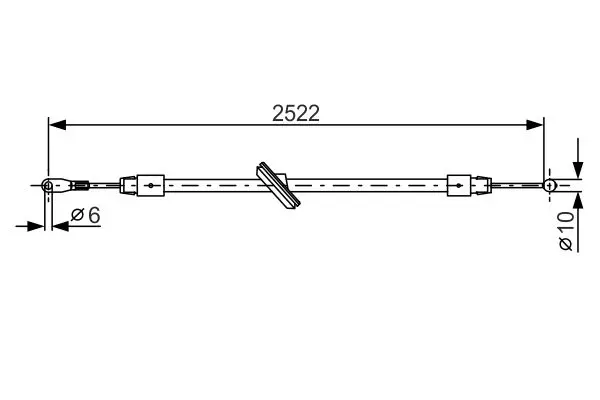 Bosch 1987482029 Трос стояночного тормоза