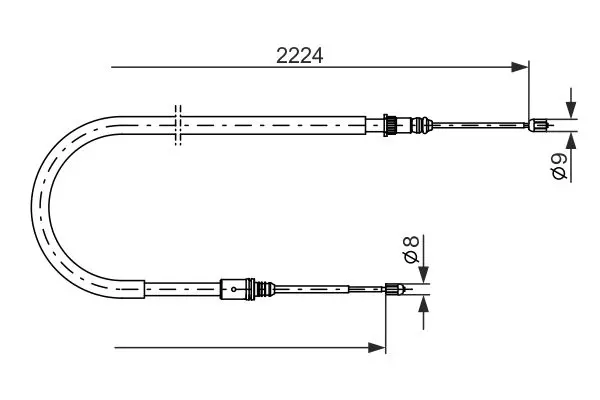 BOSCH 1987482303 Трос
