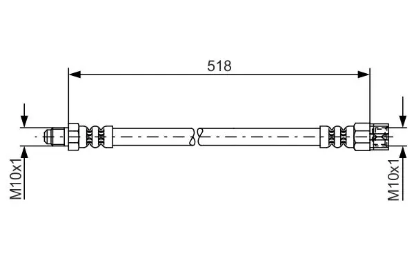 BOSCH 1987481007 Тормозной шланг