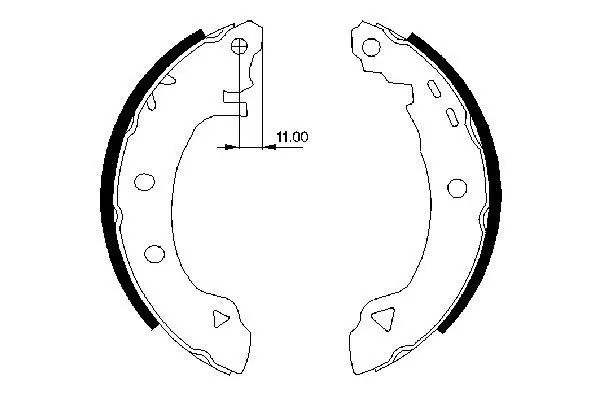 BOSCH 0986487295 Brake shoe set