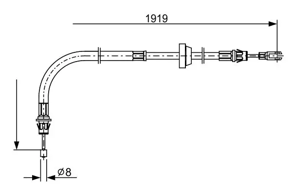 BOSCH 1987482710 Трос