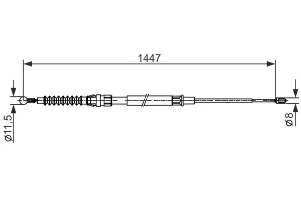 Bosch 1987482445 1 987 482 445_трос ручного