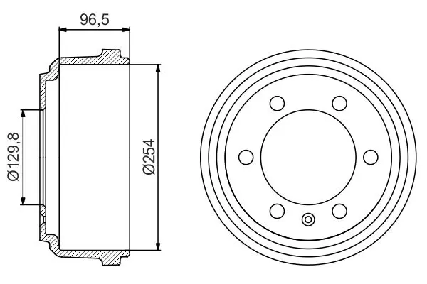BOSCH 0986477218 Тормозной барабан