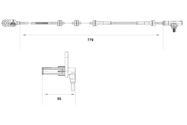 0 265 007 632 Sensor, wheel speed