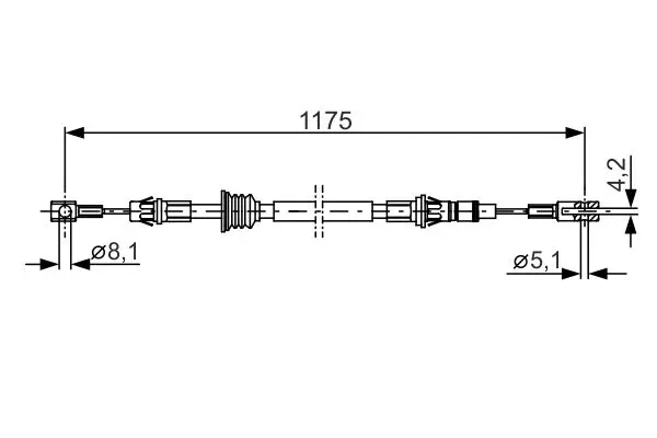 BOSCH 1987482012 Трос