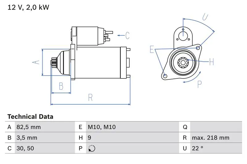 BOSCH 0986016021 Starter
