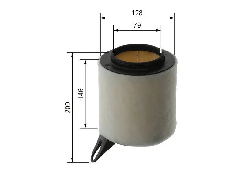 Bosch F026400018 Фильтр воздушный BMW: 1 04-, 1