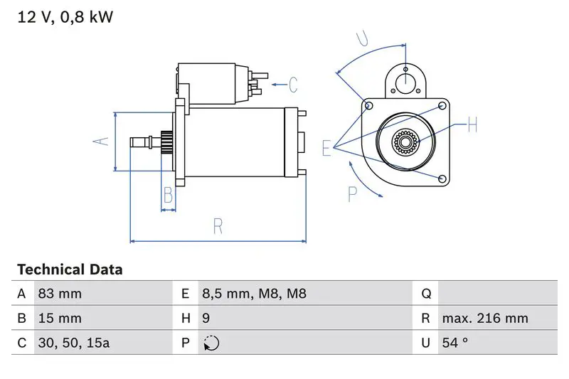 BOSCH 0986013590 Стартер