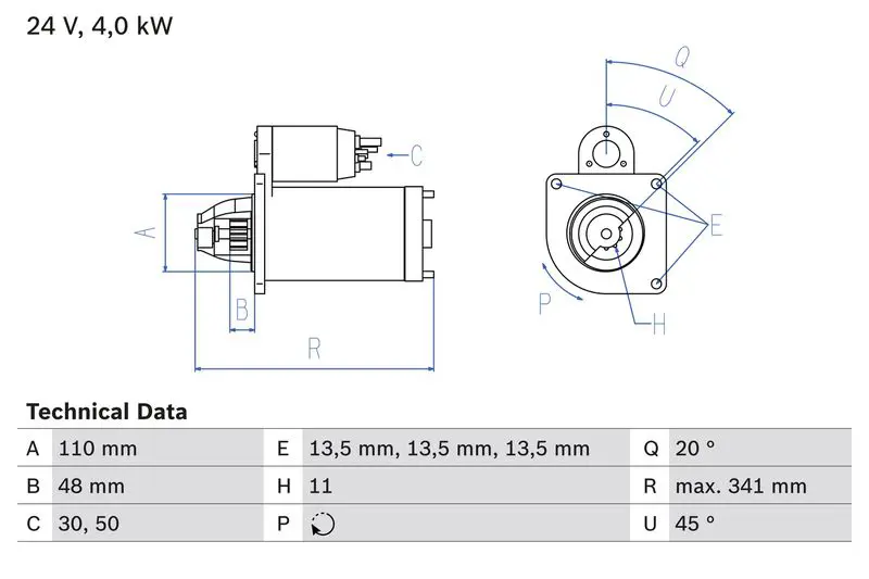 BOSCH 0986017980 Стартер