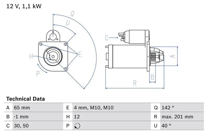 BOSCH 0986021741 Стартер