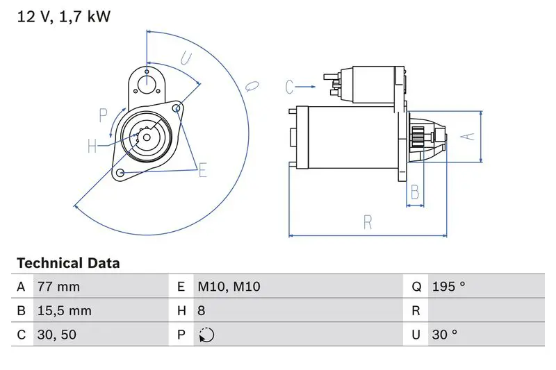 BOSCH 0986023600 Стартер