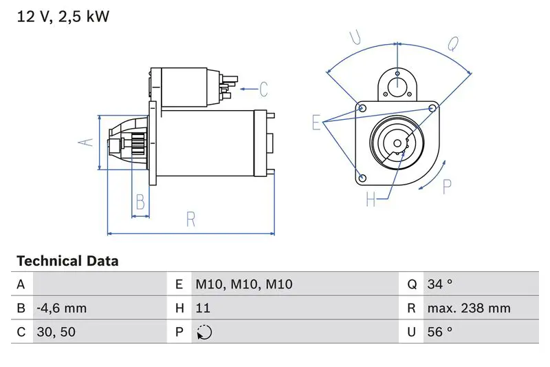 BOSCH 0986023850 Стартер