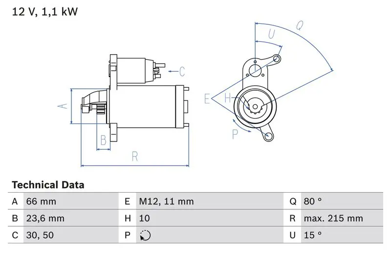 BOSCH 0986024010 Стартер