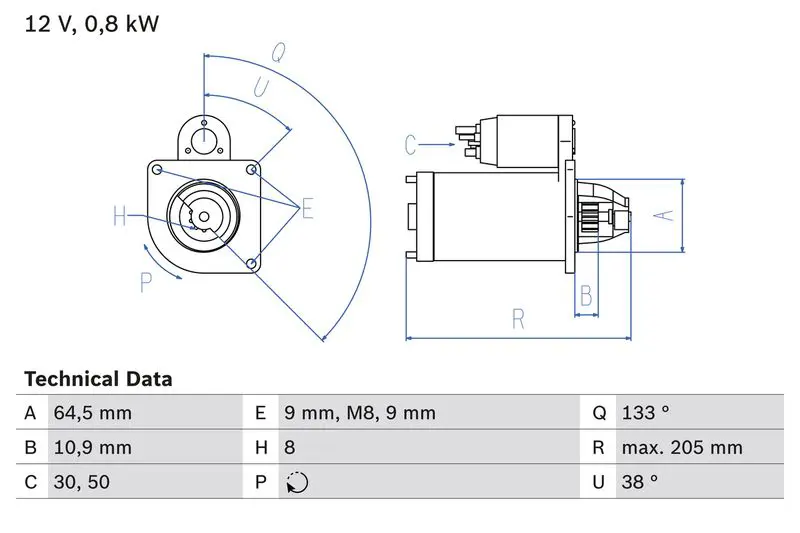 BOSCH 0986024210 Стартер