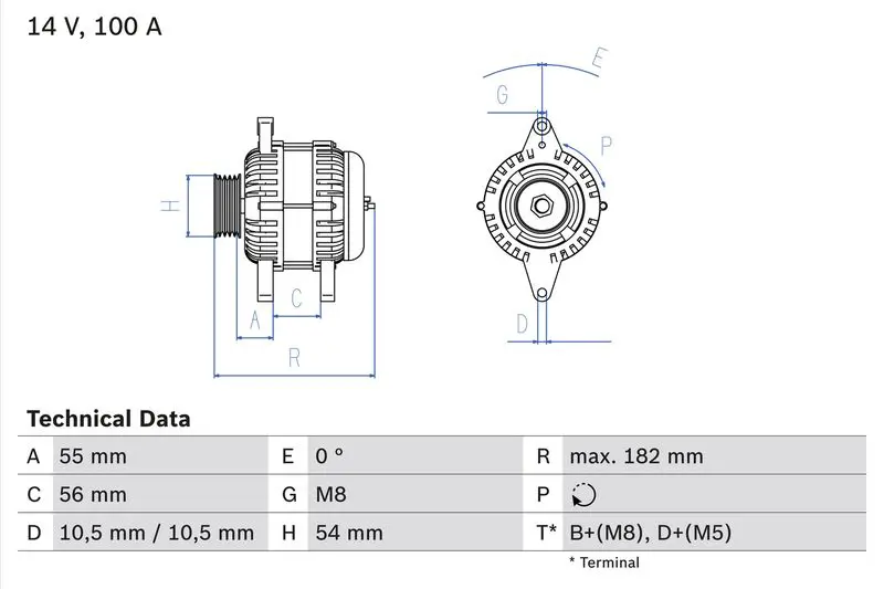 BOSCH 0986042740 Генератор