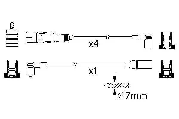 BOSCH 0986356355 Комплект электропроводки