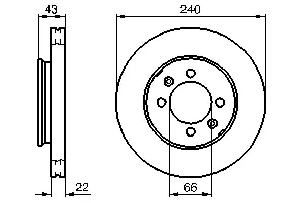 BOSCH 0986478813 Тормозной диск