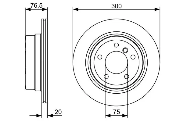 BOSCH 0986479496 Тормозной диск