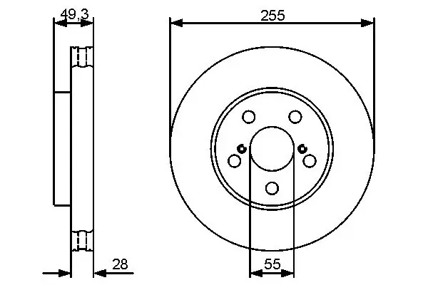 0 986 479 490 Brake disc